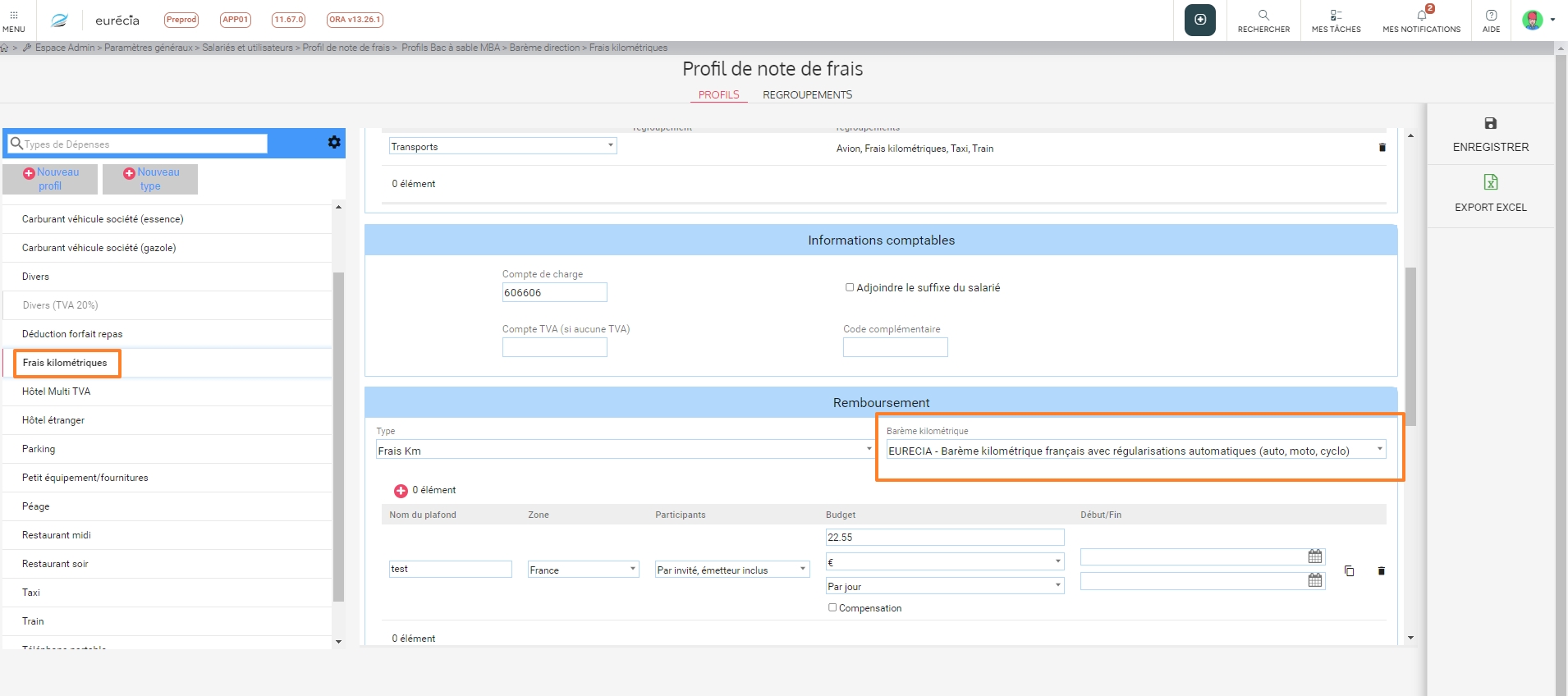 Mise à jour du barème kilométrique par l'Urssaf Centre d'aide Eurécia