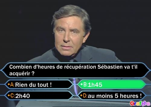 Calculation of Sébastien's time-off hours with worked non-increased breaks