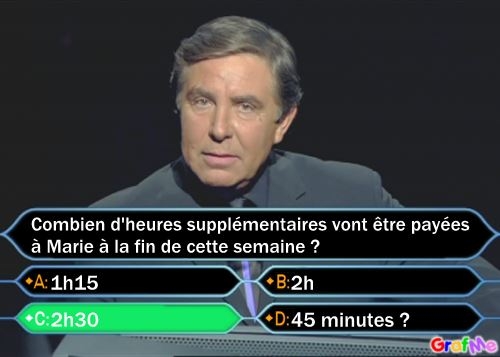 Calculation of Marie's overtime with worked increased breaks