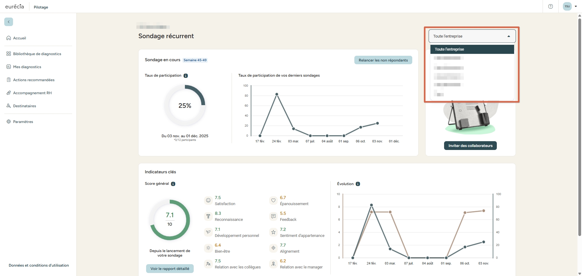 Sélection d'une équipe