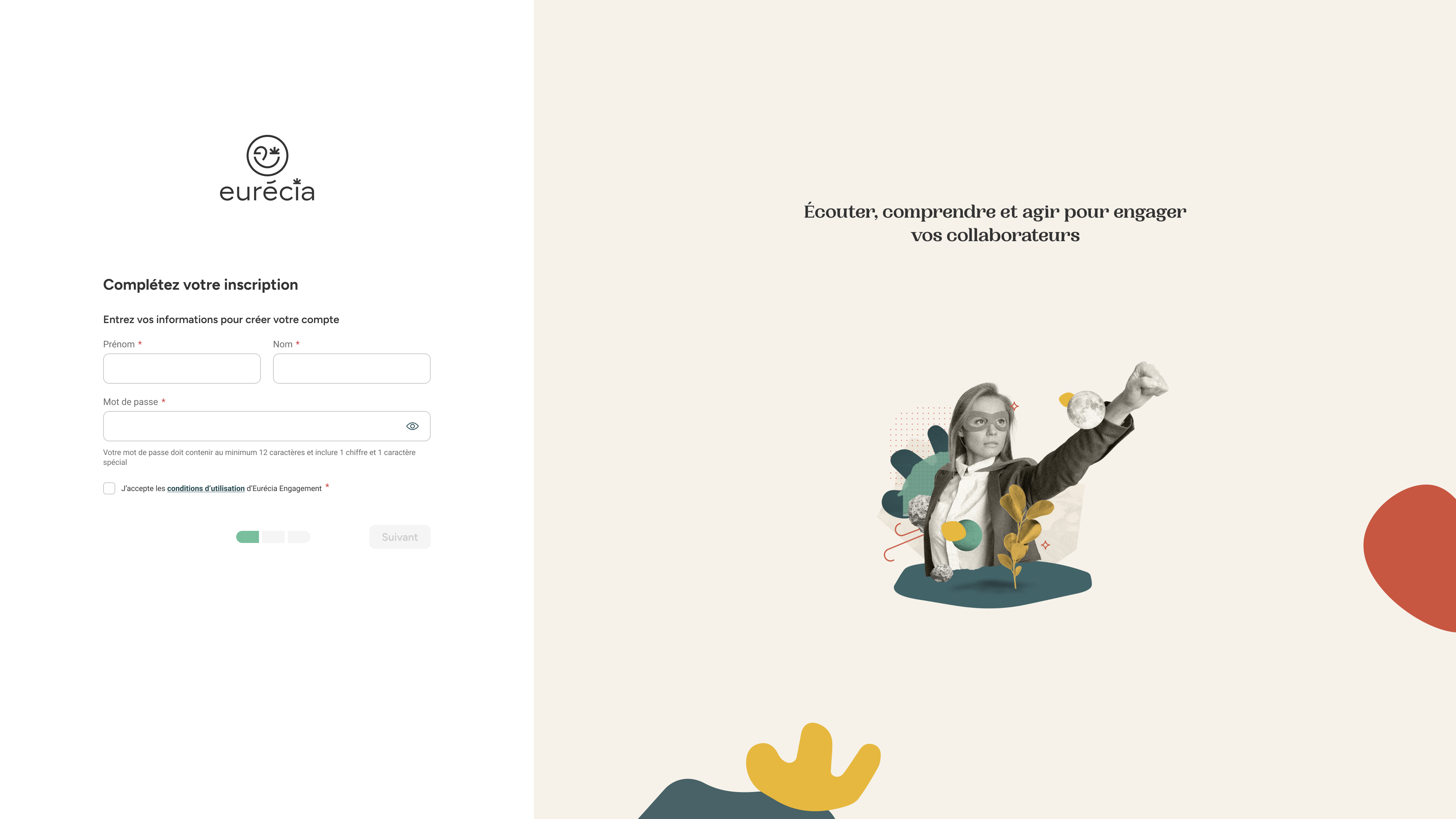 Création du mot de passe