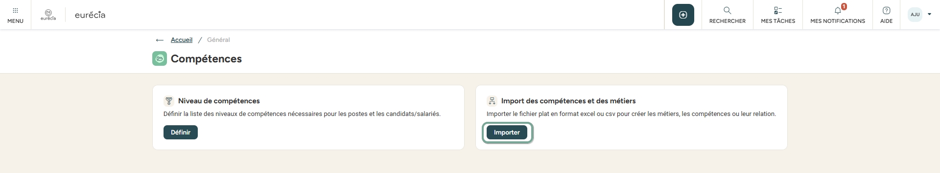 Import skills